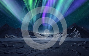 Antarctica Aurora Celestial Spectacle AI Generated