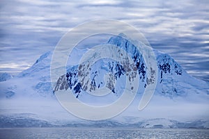 Antarctica blue soft Mountain