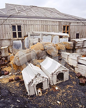 Antarctica historical huts.