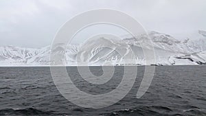 Antarctica Landscape Mountains and snow