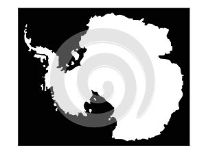 Antarctica map - Earth`s southernmost continent