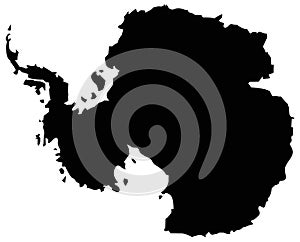Antarctica map - Earth`s southernmost continent
