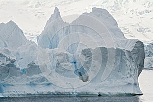 Antarctica - Non Tabular Iceberg - Global warming