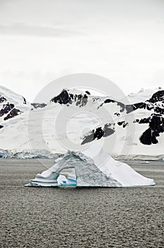 Antarctica - Pinnacle Shaped Iceberg
