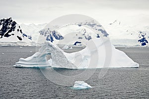 Antarctica - Pinnacle Shaped Iceberg