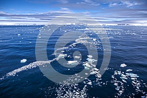 Antarctica sea ice landscape