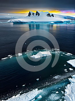 Antarctica: sharp detailed high quality wonderland.