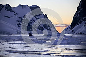 Antarctica - Tourist Ship - Midnight Sun