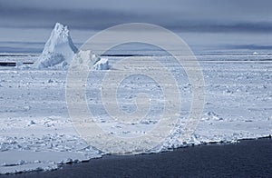 Antarctica Weddell Sea iceberg in ice field photo
