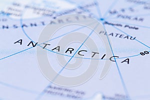 Antartica on a map