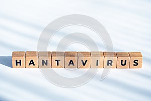 ANTAVIRUS word on wooden dices