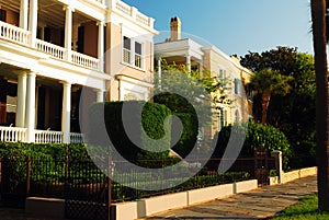 Antebellum Architecture and landscaped Yards