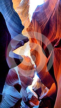 Lower Antelope Canyon Contrasting Colors