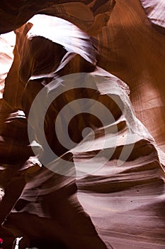 Antelope Canyon, the erosion of sandstone: the woman-rock