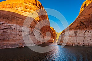 Antelope Canyon in reservoir Lake Powell