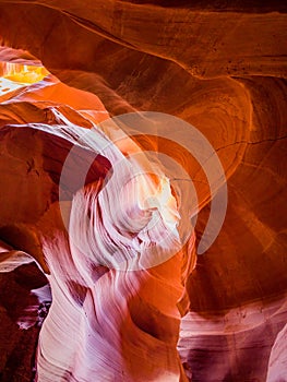 Antelope Canyon slot canyon in American Southwest. Navajo land Page Arizona.