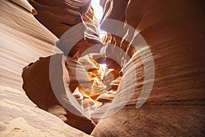 The Antelope Canyons, lower canyon photo