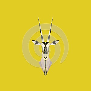 Antelope oryx illustration.