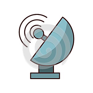 antena satellite isolated icon