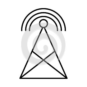 Antena with wifi connection signal