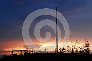 Antenna broadcast dvb-t signal