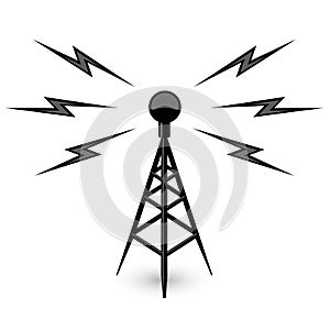 Antenna - broadcast tower icon