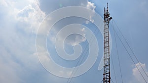 Antenna cellular tower, Timelapse