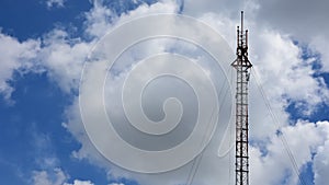 Antenna cellular tower, Timelapse