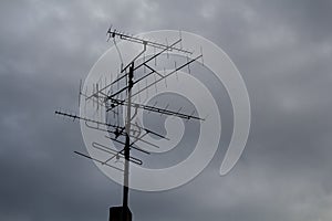 Antenna and Cloudy Sky