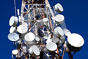 Antenna Drums on Mobile Phone Mast