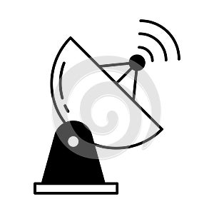 Antenna Half Glyph and Line mixing Vector icon which can easily modify or edit photo