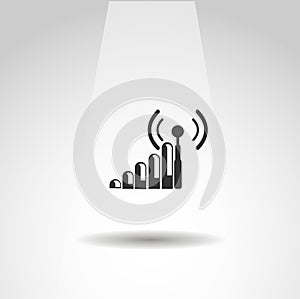 antenna icon. cellular vector icon  GSM signal simple icon