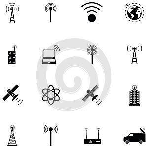 Antenna icon set