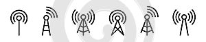 Megaphone icons set. Electric megaphone symbol. Loudspeaker Icons. Announcemant concept