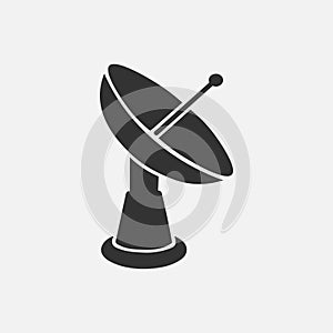 antenna icon. antenna tower, broadcast flat style symbol