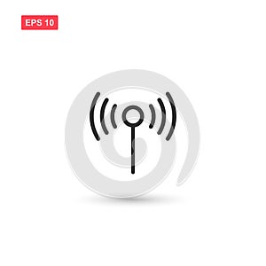 Antenna icon vector design isoloted 2