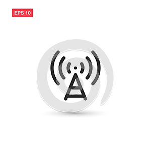 Antenna icon vector design isoloted 3