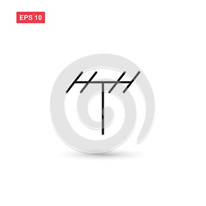 Antenna icon vector design isoloted