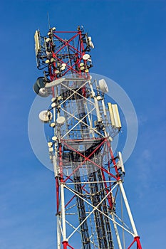 Antenna over blue sky