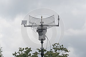 Antenna for radio, cellular communication on the roof of the car