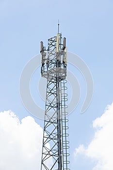 Antenna Repeater on blue sky