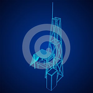 Antenna. Telecommunications transmitter radio tower. Communications concept