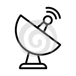 Antenna thin linet vector icon
