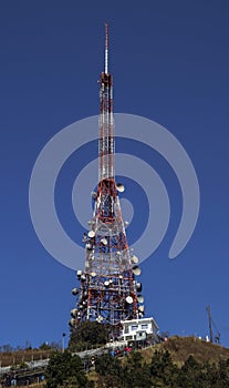 Antenna on top of Pico do Jaragua in City of Sao Paulo photo