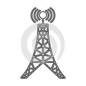 antenna tower broadcast connection line