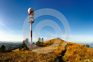 Antenna tower on Jata mountain photo