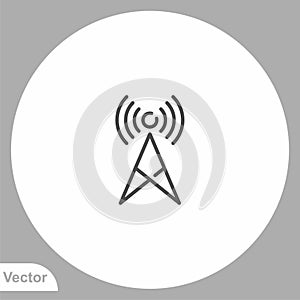 Antenna vector icon sign symbol