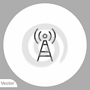 Antenna vector icon sign symbol