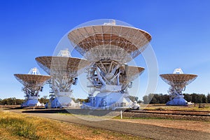 Antennae 5 dishes Blue Sky