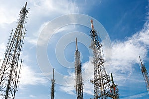 Antennas of transmitters or repeaters of cellular network GSM